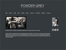 Tablet Screenshot of powdergrey.com